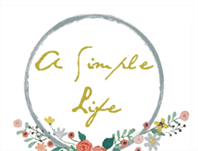 Tablet Screenshot of a-simple-life.com